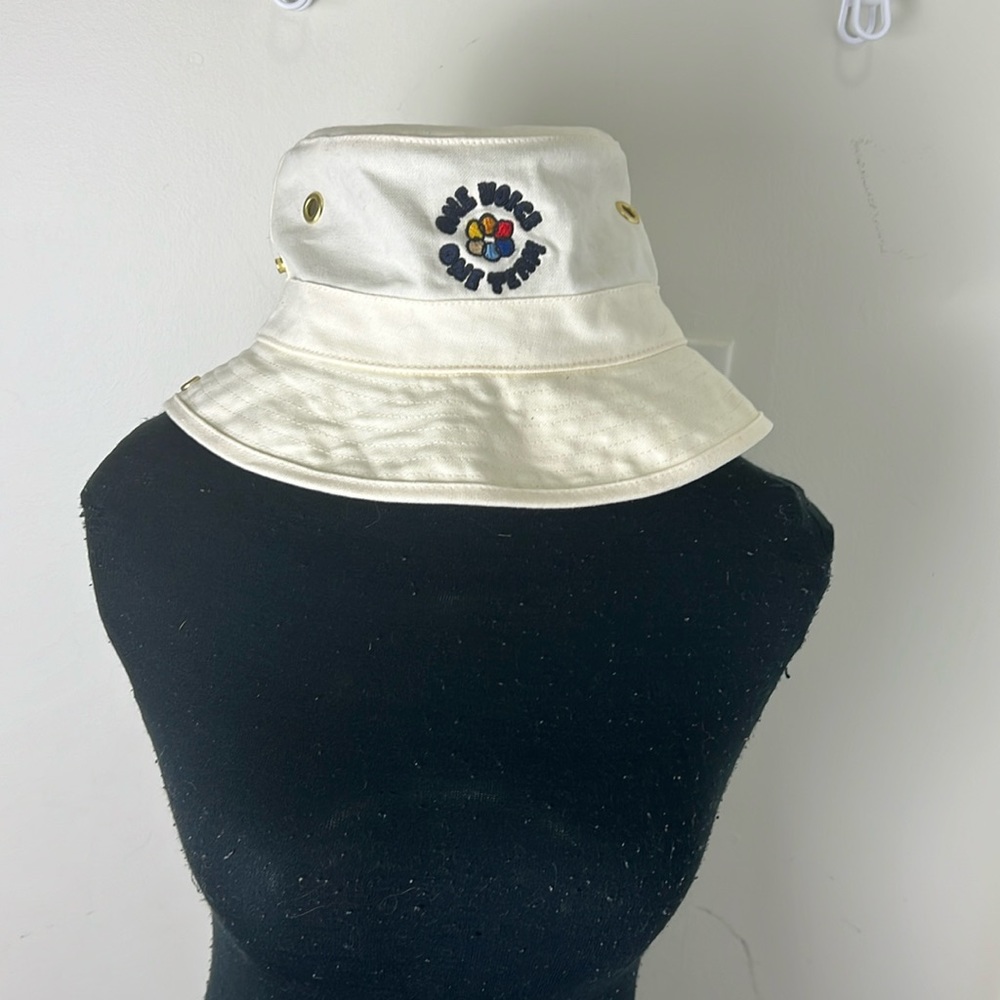 Vintage Cotton soft Khaki Cream  Bucket Hat Size OS